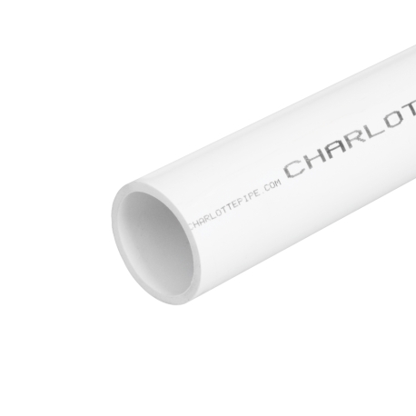 Charlotte Pipe 1-1/2" x 10ft PVC Pipe, FoamCore DWV, Sch40