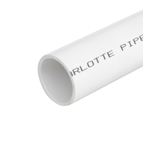 Charlotte Pipe 2" x 10ft PVC Pipe, FoamCore DWV, Sch40