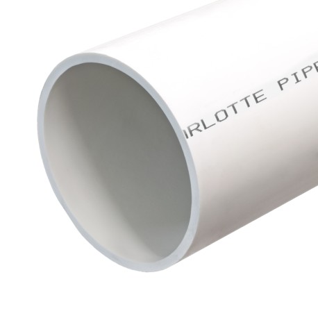 Charlotte Pipe 6" x 5ft PVC Pipe, FoamCore DWV, Sch 40