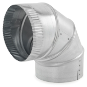 6" Galvanized 90° Adjustable Flue Elbow, 26 GA Juniper Industries