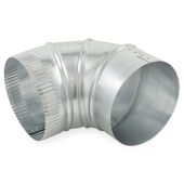 6" Galvanized 90° Adjustable Flue Elbow, 26 GA Juniper Industries