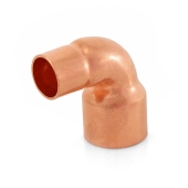 Everhot 3/4" x 1-1/4" Copper 90° Reducing Elbow - Image 1