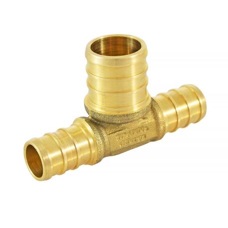 Everhot 1/2" x 1/2" x 3/4" PEX Reducing Tee (Lead-Free)