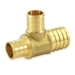 1" x 3/4" x 3/4" PEX Reducing Tee (Lead-Free)