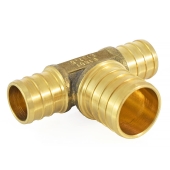 Everhot 3/4" x 3/4" x 1" PEX Reducing Tee (Lead-Free) - Image 3