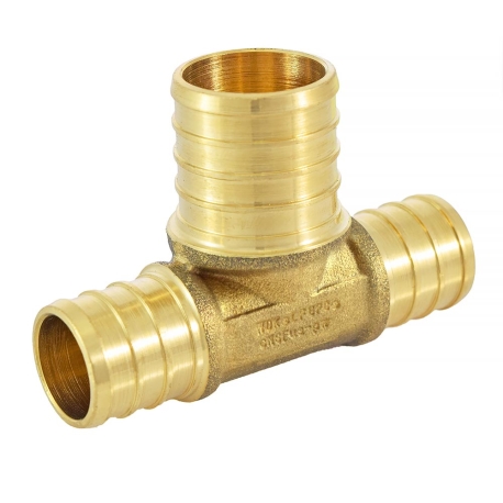 Everhot 3/4" x 3/4" x 1" PEX Reducing Tee (Lead-Free)