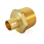 3/4" PEX x 1" Male Threaded Adapter (Lead-Free)