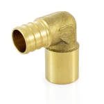 3/4" PEX x 3/4" Copper Fitting Elbow (Lead-Free)