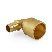 Everhot 1/2" PEX x 3/4" Copper Pipe Elbow (Lead-Free) - Image 3