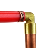 Everhot 1/2" PEX x 3/4" Copper Pipe Elbow (Lead-Free) - Image 4
