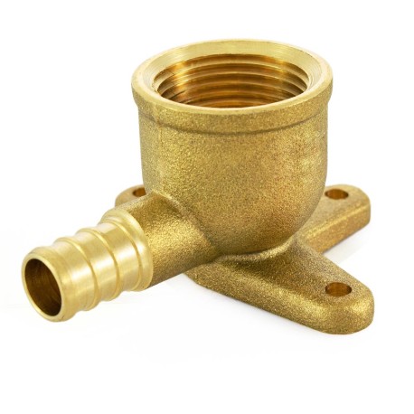 Everhot 1/2" PEX x 3/4" Female Threaded Drop Ear Elbow (Lead-Free)