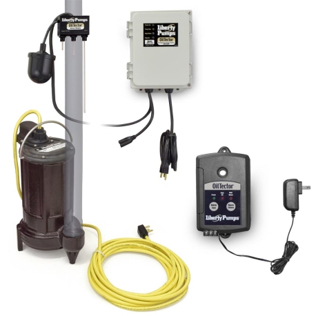 Liberty Pumps Automatic Elevator Sump Pump System w/ OilTector Control, 1/2 HP, 115V