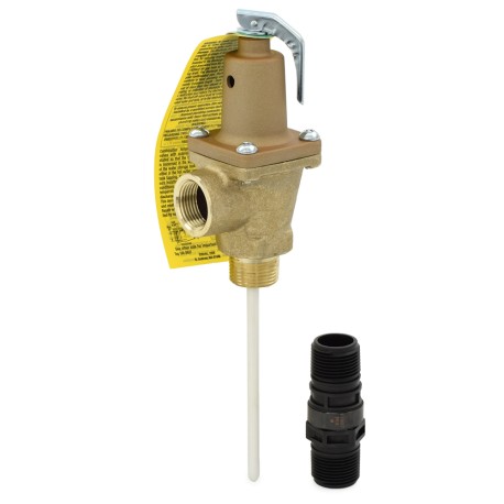 LF40XL-5, 3/4" High-Capacity Temperature & Pressure T&P Relief Valve w/ 5" Probe, 150psi/210°F Watts