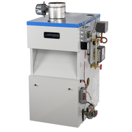 Archer Frontier 128,000 BTU Steam Gas Boiler, Chimney Vent, 82.1% AFUE, Natural Gas, 533 Steam Sq. Ft.