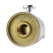 Matco-Norca 5" long, 1/2" FIP Base Connection Solid Brass Tub Spout w/ Shower Diverter, Chrome Plated - Image 4