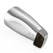 Matco-Norca 5-1/4" long, 1/2" FIP Nose Connection Tub Spout, Chrome Plated - Image 2