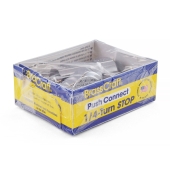 BrassCraft 1/2" Push Connect x 3/8" OD Compr. Straight Stop Valve (1/4-Turn), Lead-Free - Image 3