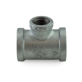 Matco-Norca 1" x 1" x 1/2" Galvanized Reducing Tee - Image 2