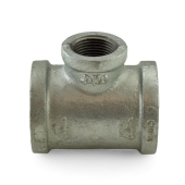 Matco-Norca 1-1/4" x 1-1/4" x 3/4" Galvanized Reducing Tee - Image 2