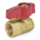 Wright Valves 1/2" FIP x 1/2" Flare Angle Gas Ball Valve - Image 2