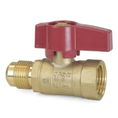 Wright Valves 1/2" FIP x 1/2" Flare Gas Ball Valve - Image 2