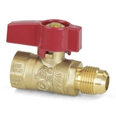 Wright Valves 1/2" FIP x 1/2" Flare Gas Ball Valve - Image 1