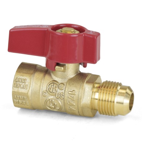 Wright Valves 1/2" FIP x 1/2" Flare Gas Ball Valve