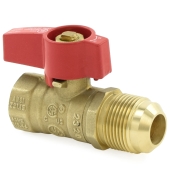 Wright Valves 1/2" FIP x 5/8" Flare Gas Ball Valve - Image 3
