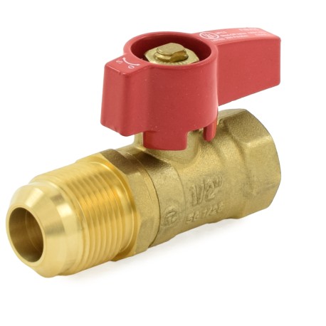 Wright Valves 1/2" FIP x 5/8" Flare Gas Ball Valve