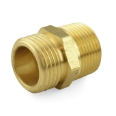 Everhot 3/4" MGH x 3/4" MIP (tapped 1/2" FIP) Brass Adapter, Lead-Free - Image 1