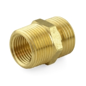 Everhot 3/4" MGH x 3/4" MIP (tapped 1/2" FIP) Brass Adapter, Lead-Free - Image 2