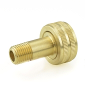 Everhot 3/4" FGH x 1/4" MIP Swivel Brass Adapter - Image 2