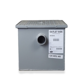 Zurn #30 Grease Trap, 15 GPM, 30 lbs, 2" no-hub inlet/outlet - Image 3