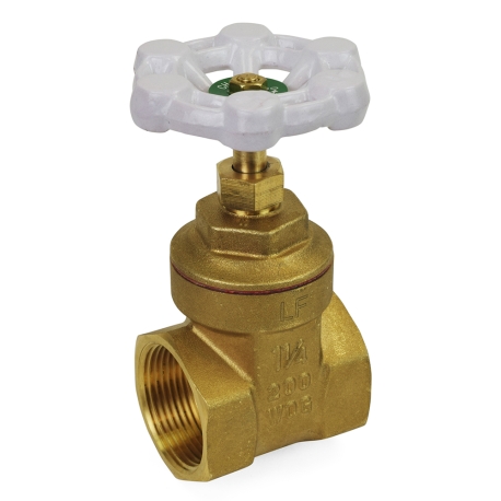 Wright Valves 1-1/4" Threaded Gate Valve (Lead-Free)