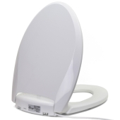 Bemis Bemis H1900NL (White) Radiance series Luxury Elongated Heated Toilet Seat w/ Soft Close & Night Light, Plastic - Image 5