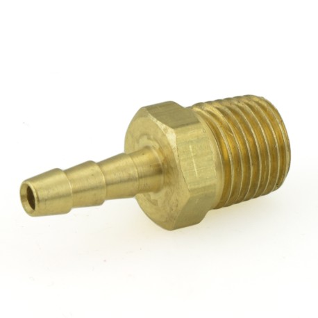 Everhot 3/16" Hose Barb x 1/4" MIP Brass Adapter