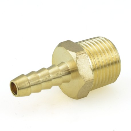 Everhot 1/4" Hose Barb x 3/8" MIP Brass Adapter