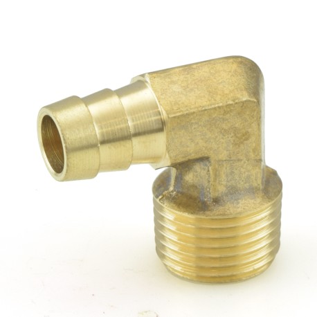 Everhot 1/2" Hose Barb x 1/2" MIP Brass Elbow