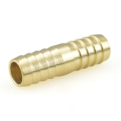 Everhot 5/8" Hose Barb Brass Splicer - Image 1