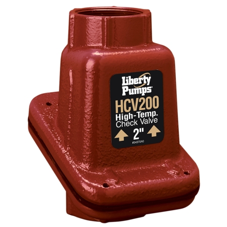 Liberty Pumps 2" Cast Iron Check Valve for High-Temperature Sump Pumps, up to 200&deg;F, Threaded