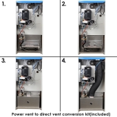 Highlander 52,000 BTU Hot Water Gas Boiler, Direct or Power Vent, 85% AFUE, Natural Gas Archer