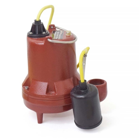 Liberty Pumps Automatic High Temperature Sump Pump (200F) w/ Piggyback Wide Angle Float Switch, 10' cord, 4/10 HP, 115V