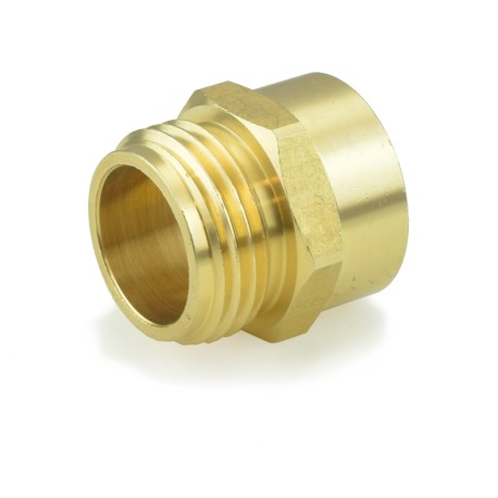 BrassCraft 3/4" MGH x 3/4" FIP Brass Adapter, Lead-Free