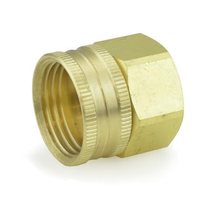 BrassCraft 3/4" FGH x 3/4" FIP Swivel Brass Adapter, Lead-Free
