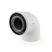Centrotherm 2"/4" x 87 Innoflue Concentric 90 Elbow - Image 1