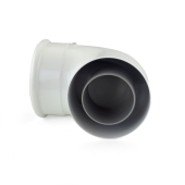 Centrotherm 2"/4" x 87 Innoflue Concentric 90 Elbow - Image 3
