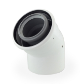 Centrotherm 3"/5" x 45 Innoflue Concentric 45 Elbow - Image 1