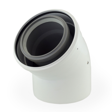 Centrotherm 4"/6" x 45 Innoflue Concentric 45 Elbow