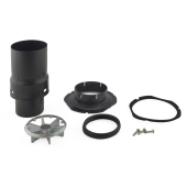 Centrotherm 2" Innoflue Flex Chimney End Pipe Adapter, UV Black - Image 2