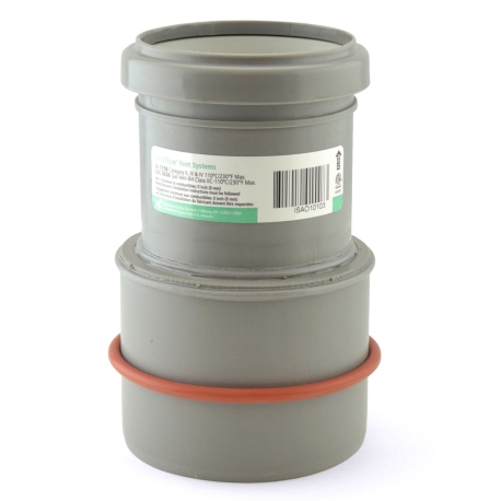 Centrotherm 4" PVC (100/101mm) to 3" Innoflue SW Appliance Adapter